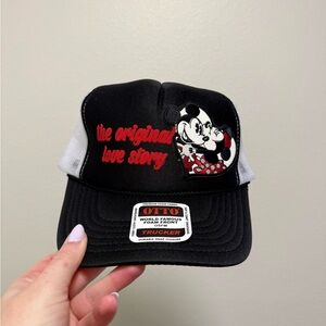 Disney Trucker Hat with Red Script